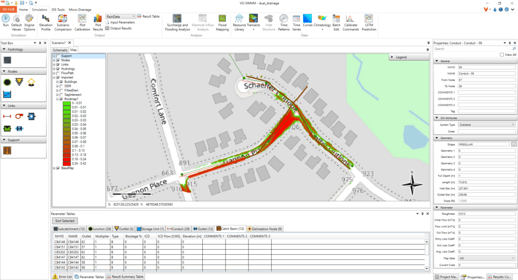 Swmm Simulation Map An Overview of the Dual-Drainage Modelling Process in VO SWMM – Smart ...