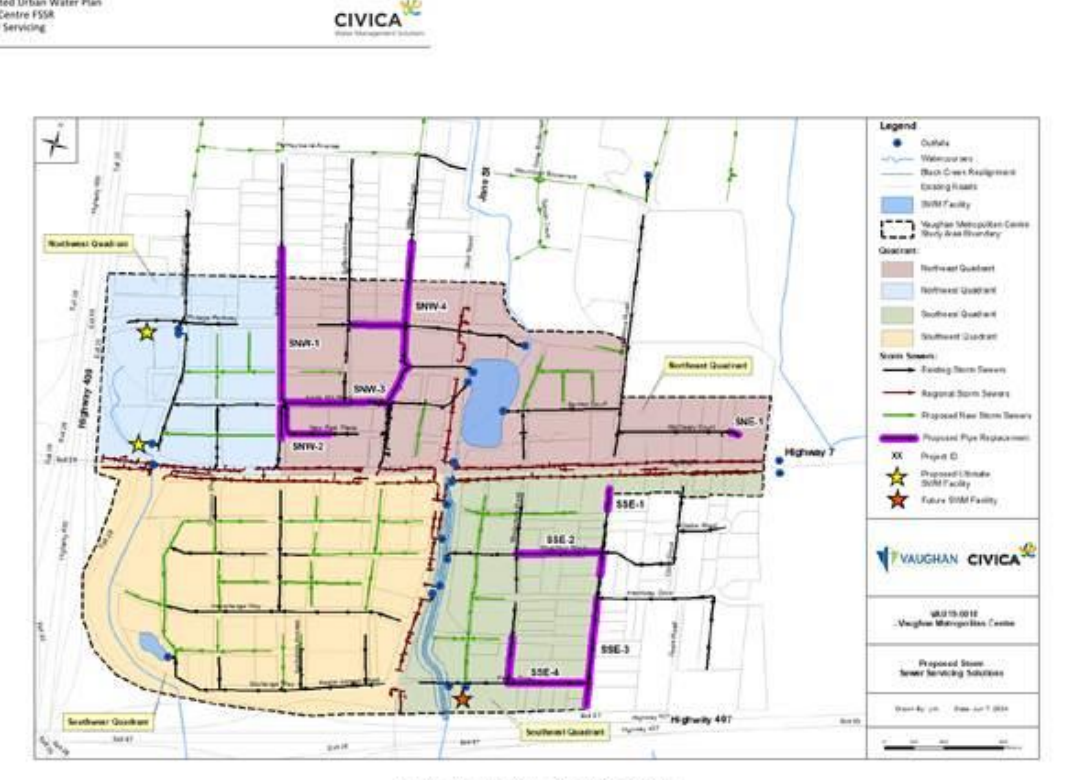 Proposed Vaughan stormwater servicing solutions